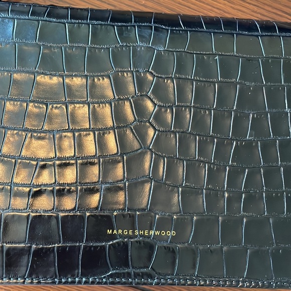 Marge Sherwood Classic Mini Bag. Black. 8” x 7”. - Picture 3 of 13